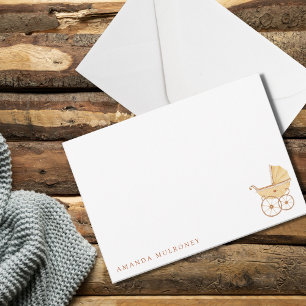 Chá de fraldas Obrigado Cartão de Nota Simples