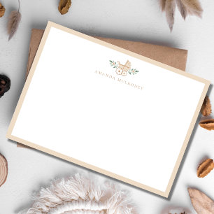 Chá de fraldas Obrigado Cartão de Nota Simples