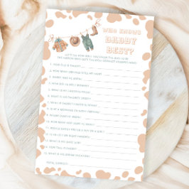 Chá de fraldas Ocidental Cowboy Que Conhece Melhor