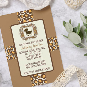 Chá de fraldas ou Gênero Revelar Convites de festa