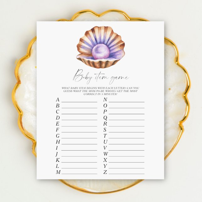 Chá de fraldas Pérola - Jogo de Item Bebê (Criador carregado)