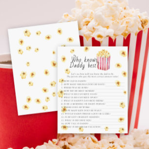 Chá de fraldas Popcorn Que sabe o melhor jogo do p