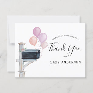 chá de fraldas por e-mail - Balões cor-de-rosa O