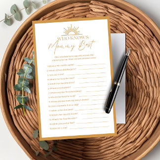 Chá de fraldas Que Conhece O Melhor Jogo Da Mamãe