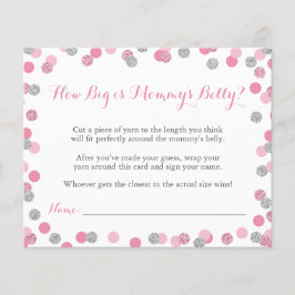 Chá de fraldas rosa como grande é o jogo da Mamãe