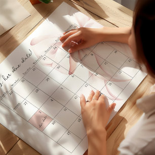 Chá de fraldas Rosa Data de Vencimento do Poster d