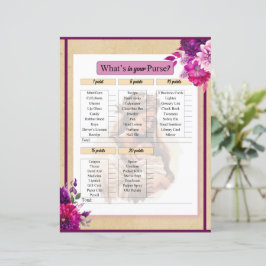 Chá de fraldas Roxo O que em seu Jogo de Bolsa