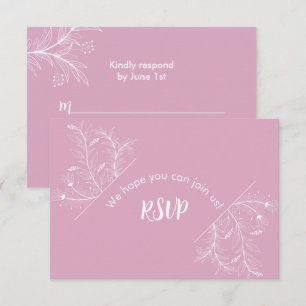 Chá de fraldas RSVP Floral Rosa