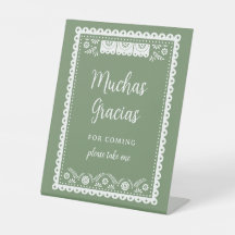 Chá de fraldas Sage Green Cielito Lindo Obrigado
