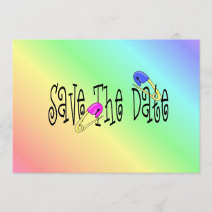 Chá de fraldas - SALVAR A DATA - Convite