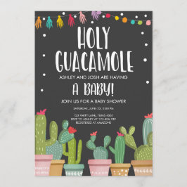Chá de fraldas Santo Guacamole Fiesta Convite