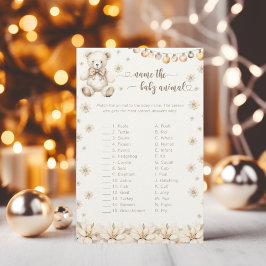 Chá de fraldas Script Baby Animal Match Baby Game