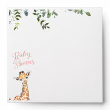 Chá de fraldas Selva Giraffe