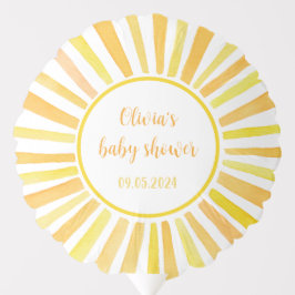 Chá de fraldas Sunshine Ballon, chá de fraldas Sun