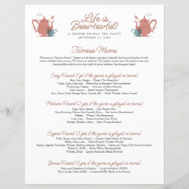 Chá de fraldas Tea Party Minimalista Mínimo Bonito