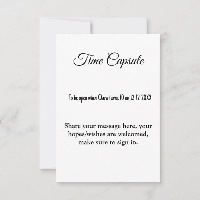 chá de fraldas tempo cápsula adicionar nome detalh (Frente)