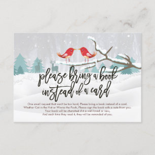 Chá de fraldas Traga um livro em vez de um cartão