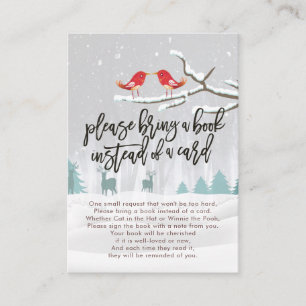 Chá de fraldas Traga um livro em vez de um cartão