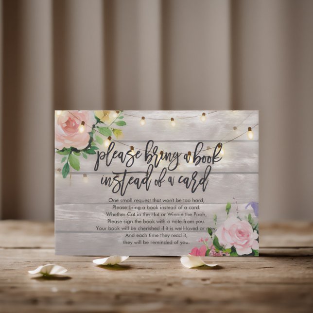 Chá de fraldas Traga um livro em vez de um cartão (Criador carregado)