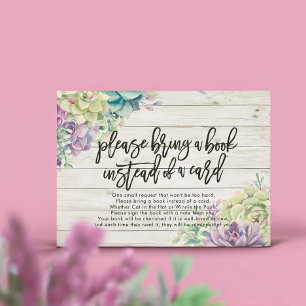 Chá de fraldas Traga um livro em vez de um cartão