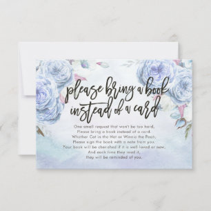 Chá de fraldas Traga um livro em vez de um cartão