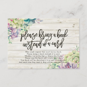 Chá de fraldas Traga um livro em vez de um cartão