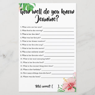 Chá de fraldas Tropical Como Você Conhece A Mãe?