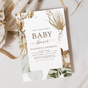 Chá de fraldas Tropical de Boho de Grass Pampas O