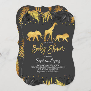 Chá de fraldas tropical de convite para Chás de fr