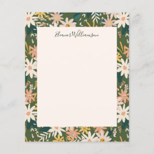 Chá de fraldas Verde Floral De Boho De Orçamento