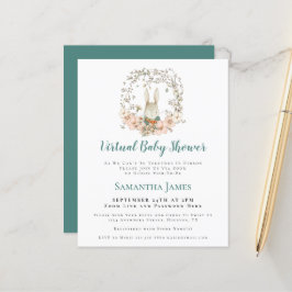 Chá de fraldas Virtual de Bunny Vintage Boy