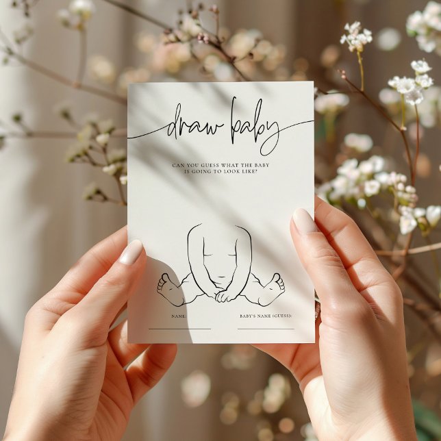 CHÁ DE FRALDAS Whimsical EMERY Cartão de Jogo (Criador carregado)