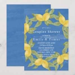 Chá de limões amarelos e Casais de aquarelas azuis