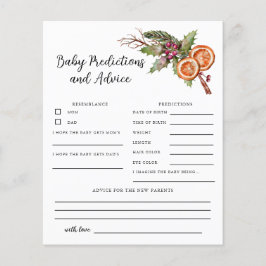 Chá de Natal Predições e Cartão de Aconselhamento