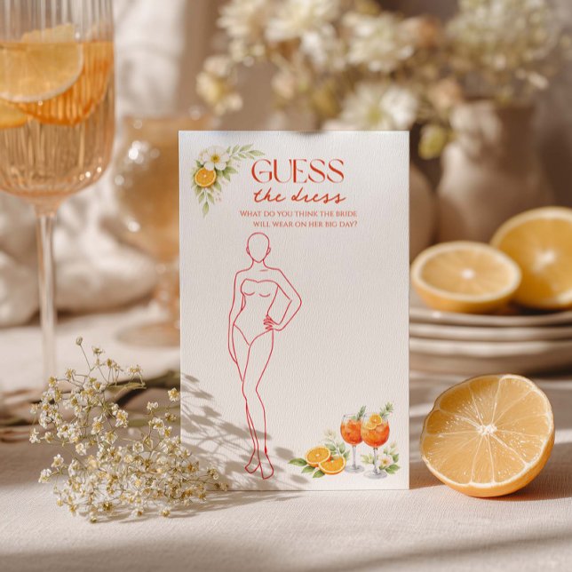 Chá de Noiva Aperol Spritz Adivinhe o Vestido  (Criador carregado)