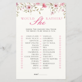 Chá de Noiva Borboletas Floral 'Would She Rather'