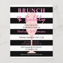 Chá de Noiva Brunch & Bubbly Rosa com Brilho
