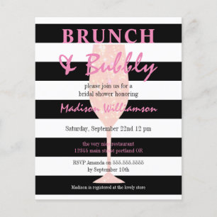 Chá de Noiva Brunch & Bubbly Rosa com Brilho