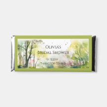 Chá de noiva de bosque de madeira rústica de prima