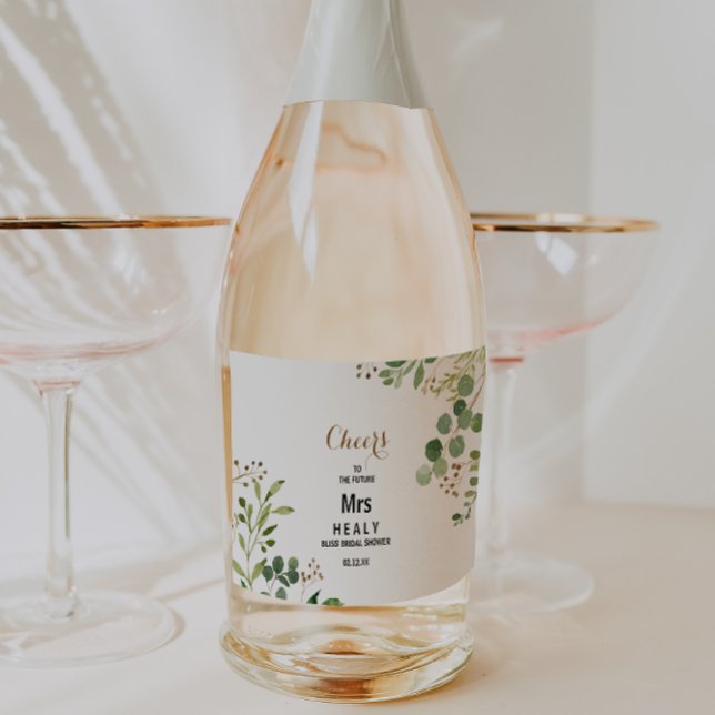 Chá de Noiva Elegante Eucalipto Vinho Espumante La (Criador carregado)