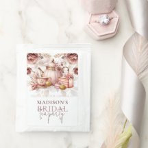 Chá de Noiva em Aquarela Rosa Desbotado Personaliz