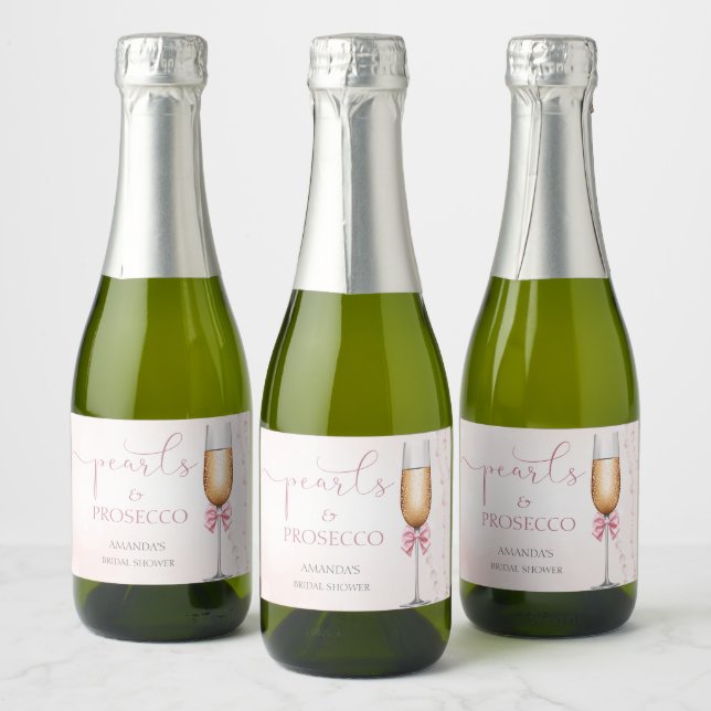 Chá de Noiva Pérolas e Prosecco Rosa (Garrafas)