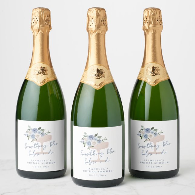 Chá de noiva Pétalas Azuis e Prosecco (Garrafas)
