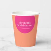 Chá de Noiva Rosa e Laranja