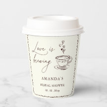 Chá de Noiva Simple Love is Brewing Coffee