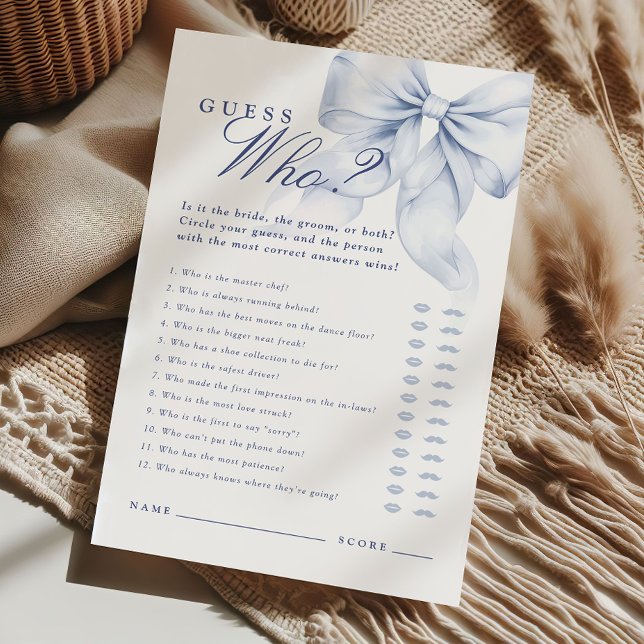 Chá de panela Azul Adivinha Quem Disse Jogo (Criador carregado)