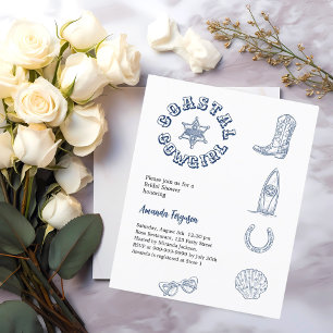 Chá de panela azul de Cowgirl Costeira