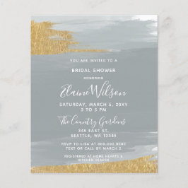 Chá de panela Azul Dourado com Empoeiramento de Or