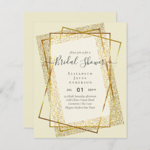 CHÁ DE PANELA BUDGET Glamor Dourado Glitor aparênc