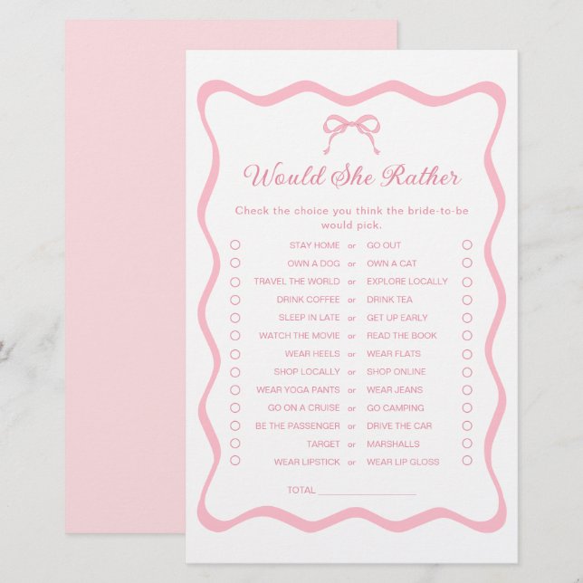 Chá de panela casando Ela Iria Preferencialmente J (Frente/Verso)